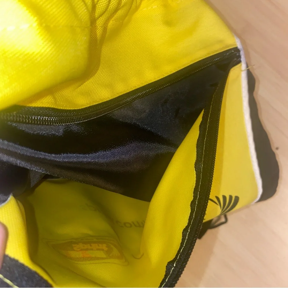 NASCAR Sprint Cup Series Drawstring Cinch Backpack Bag Yellow 13” x 17”